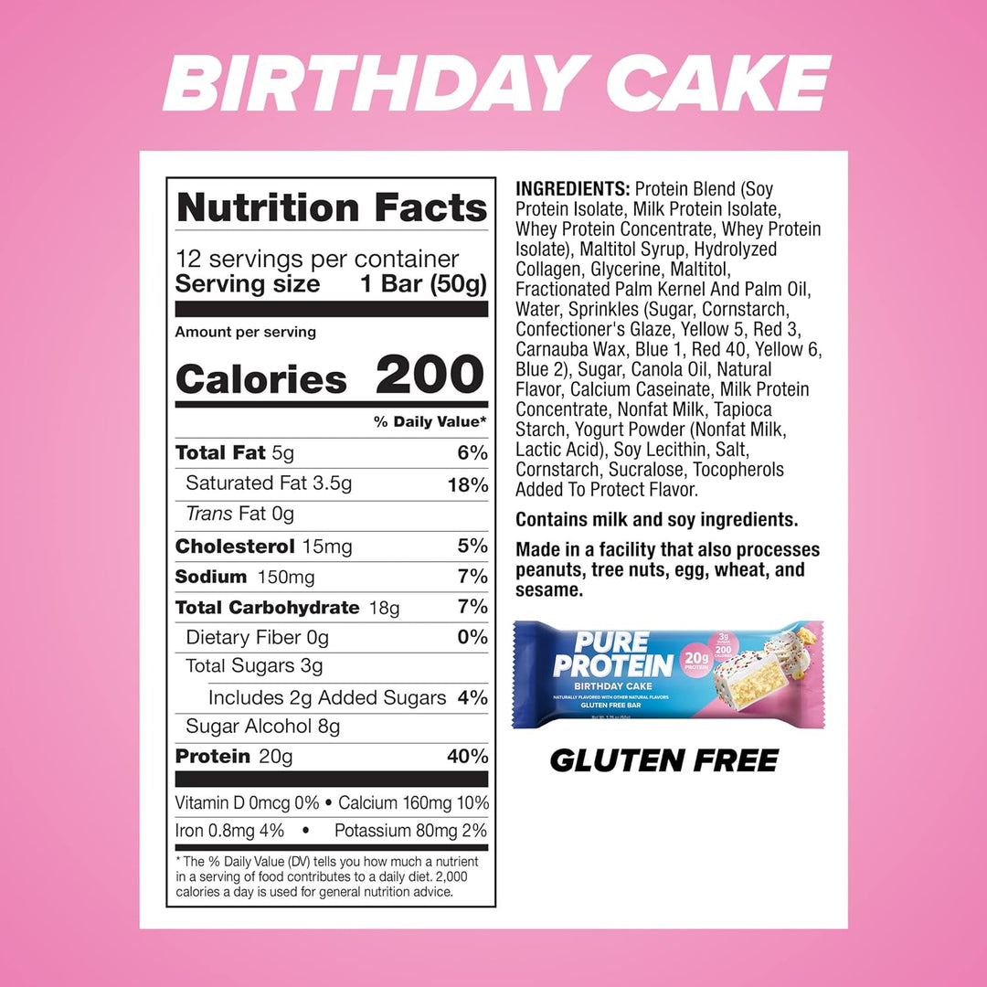 Birthday Cake Protein Bar