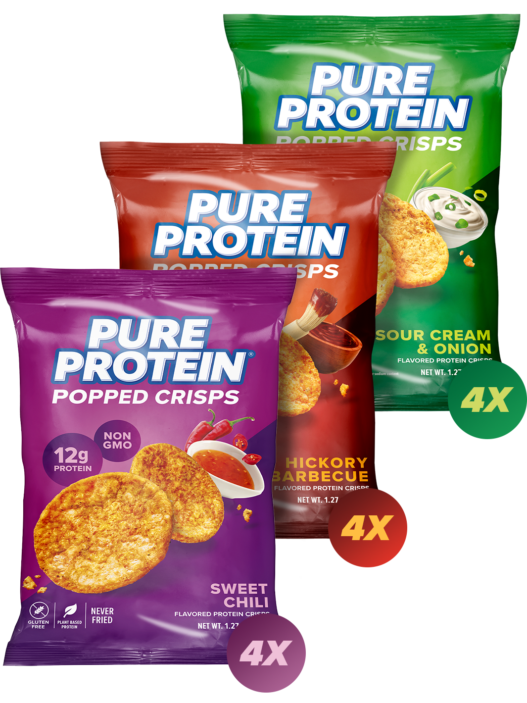 Popped Crisps Variety Pack – Pure Protein